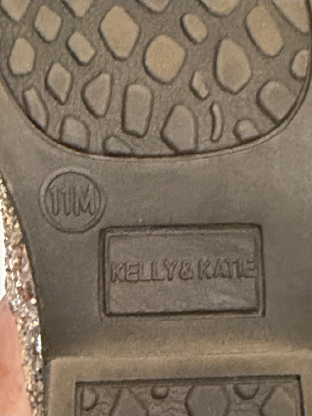 Kelly & Katie lil Amelia Gold Sparkle Glitter Western cowboy Boot cowgirl sz 11 - Picture 5 of 11